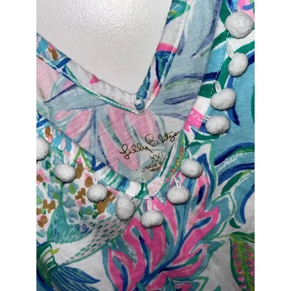 Lilly Pulitzer Camila Dress Resort White Toucan Do It Better Print Size XXL - Picture 5 of 11